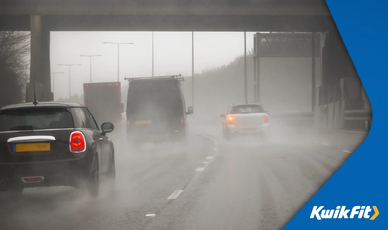 Visability can be an issue on the road in a storm